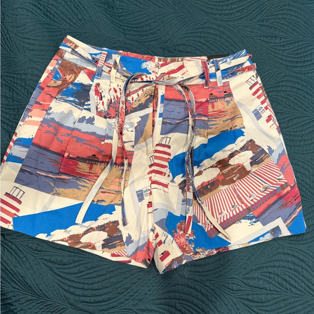 White House Black Market Colorful High Waist Shorts